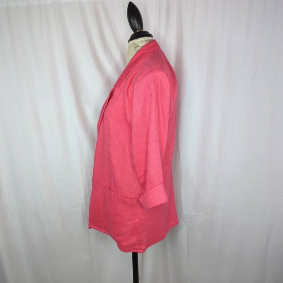 Vintage Claude Montana Mid Length Blazer Small Pink - Picture 5 of 9